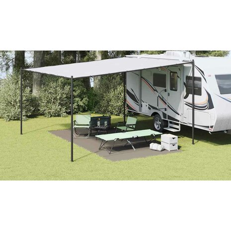 Tenttapijt Lichtgrijs 500 x 250 cm Polyetheen 1