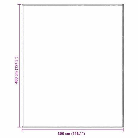Tenttapijt Lichtgrijs 400 &times; 300 cm Polyetheen 9
