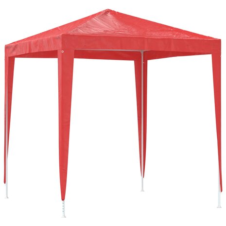 Partytent 200 x 200 x 240 cm Rood PE en staal 5