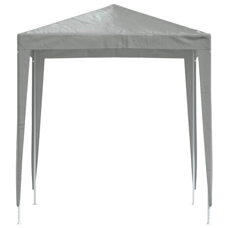 Partytent 200 x 200 x 240 cm Lichtgrijs PE en staal 3