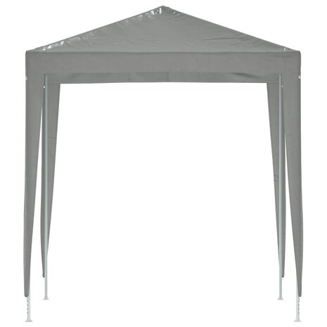Partytent 200 x 200 x 240 cm Lichtgrijs PE en staal 4