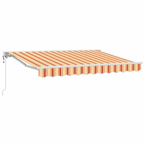 Elektrisch Uittrekbaar Zonnescherm Geel en Oranje 3 x 2,5 m 2