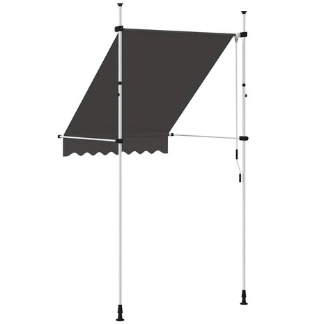 Luifel handmatig uittrekbaar 150 cm antraciet 5
