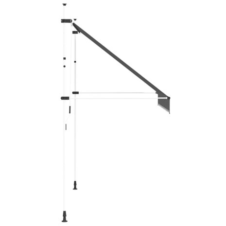 Luifel handmatig uittrekbaar 250 cm antraciet 4