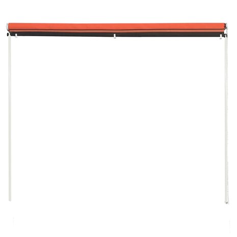 Luifel uittrekbaar 150x150 cm oranje en bruin 4