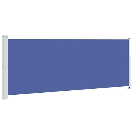 Tuinscherm uittrekbaar 180x500 cm blauw 2