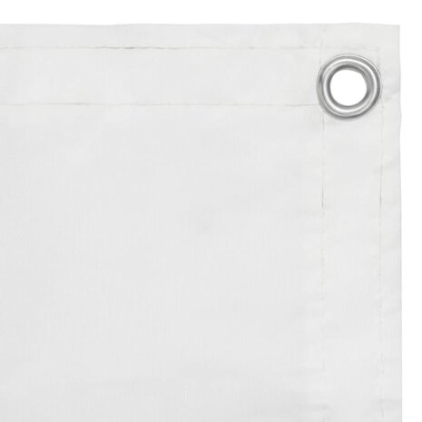 Balkonscherm 75x500 cm oxford stof wit 2