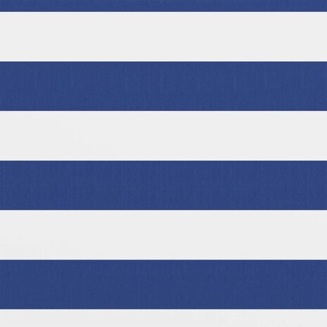 Balkonscherm 120x400 cm oxford stof wit en blauw 2