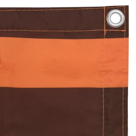 Balkonscherm 90x300 cm oxford stof oranje en bruin 3