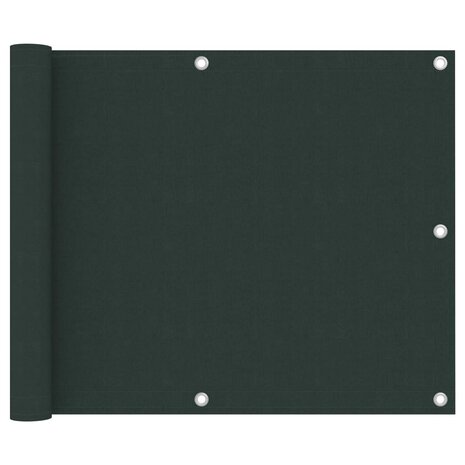 Balkonscherm 75x300 cm oxford stof donkergroen 1