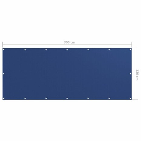 Balkonscherm 120x300 cm oxford stof blauw 5