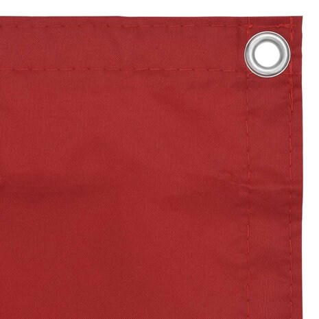 Balkonscherm 120x400 cm oxford stof rood 3