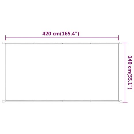Luifel verticaal 140x420 cm oxford stof lichtgroen 6