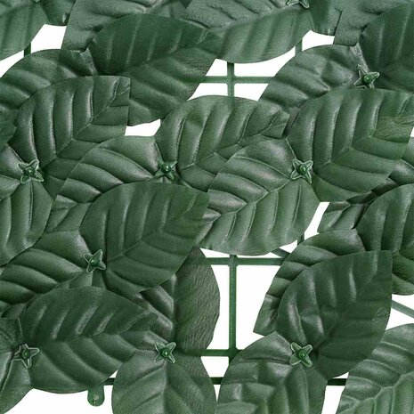 Balkonscherm met donkergroene bladeren 300x75 cm 4