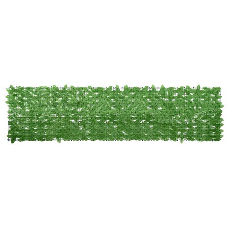 Balkonscherm met groene bladeren 300x75 cm 1
