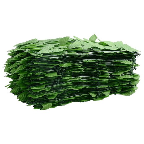 Balkonscherm met groene bladeren 300x75 cm 3