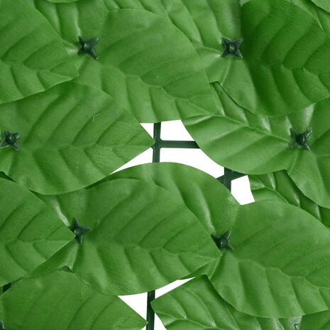Balkonscherm met groene bladeren 300x75 cm 5