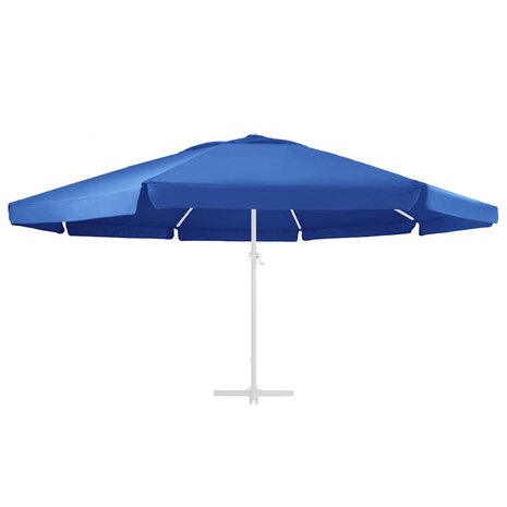 Vervangingsdoek voor parasol 610 cm azuurblauw 3