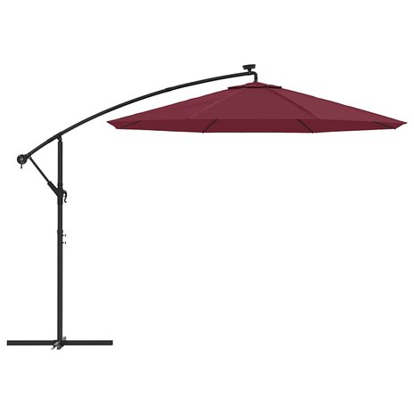 Vervangingsdoek voor zweefparasol 350 cm bordeauxrood 5
