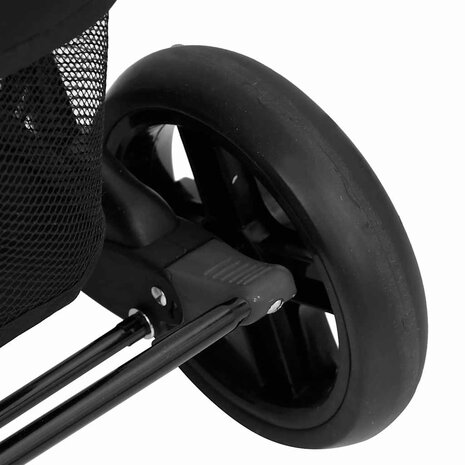 Tweeling kinderwagen staal donkergrijs 8