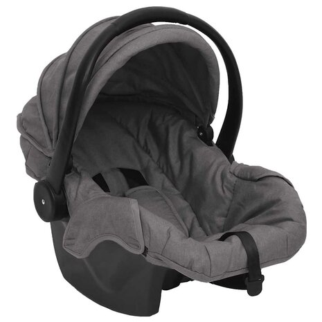 Kinderwagen 3-in-1 staal lichtgrijs 8