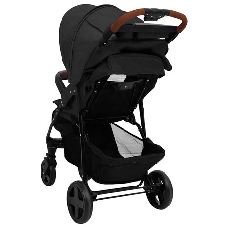 Kinderwagen 3-in-1 staal antracietkleurig 11