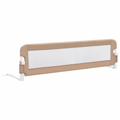 Bedhekje peuter 150x42 cm polyester taupe 2