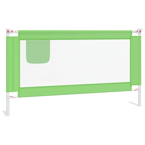 Bedhekje peuter 150x25 cm stof groen 2