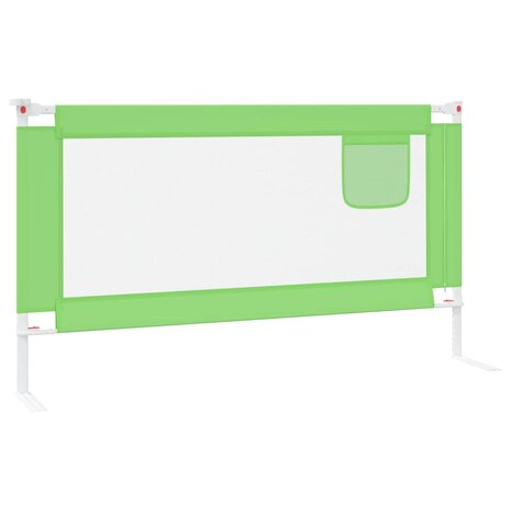 Bedhekje peuter 150x25 cm stof groen 5