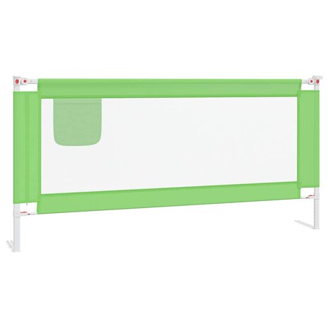 Bedhekje peuter 190x25 cm stof groen 2