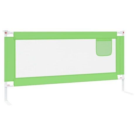 Bedhekje peuter 190x25 cm stof groen 5