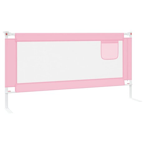 Bedhekje peuter 180x25 cm stof roze 5