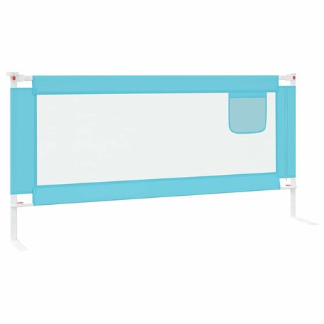 Bedhekje peuter 190x25 cm stof blauw 5