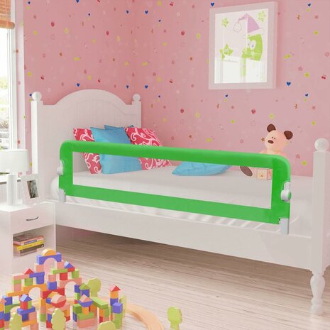 Kinderbedhekjes 2 st 150x42 cm groen  1