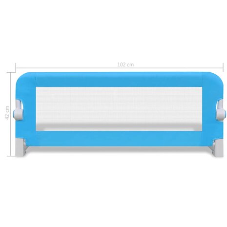 Kinderbedhekjes 2 st 102x42 cm blauw 7