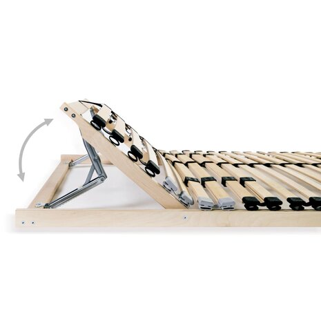 Lattenbodem met 28 latten 7 zones 70x200 cm 4