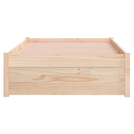 Bedframe massief hout 75x190 cm 5