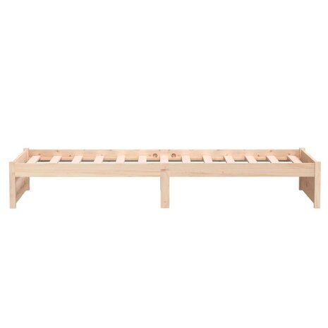 Bedframe massief hout 75x190 cm 6