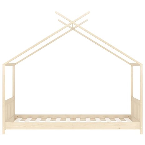 Kinderbedframe massief grenenhout 70x140 cm 4
