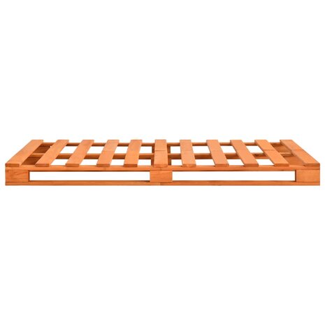 Bedframe pallet massief grenenhout bruin 140x200 cm 4