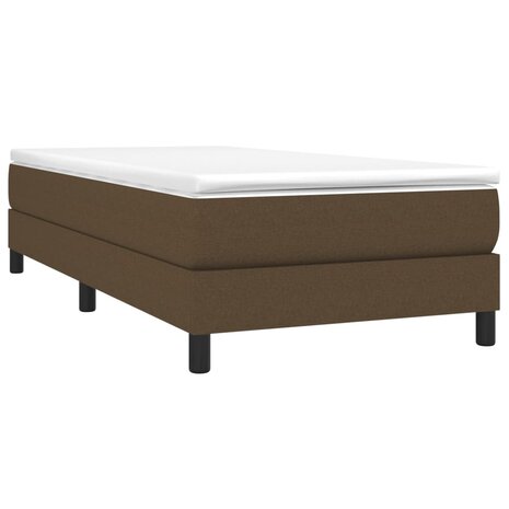 Boxspring bed 90x190 cm stof donkerbruin 3
