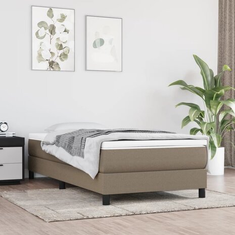 Boxspring bed 90x200 cm stof taupe 1