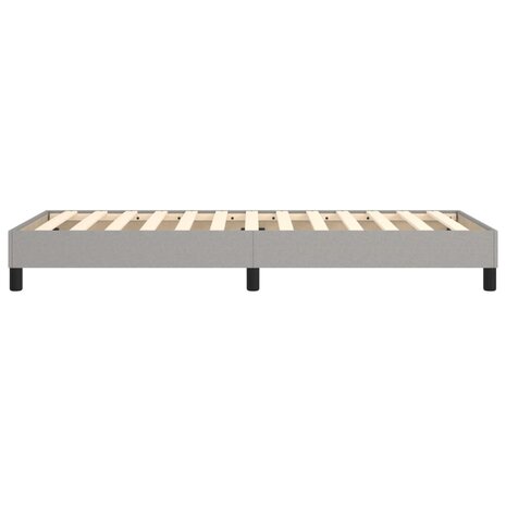 Boxspring bed 100x200 cm stof lichtgrijs 6