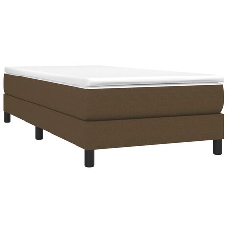Boxspring bed 100x200 cm stof donkerbruin 3
