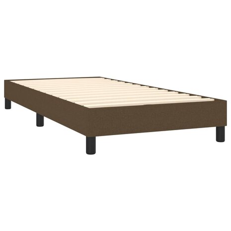 Boxspring bed 100x200 cm stof donkerbruin 4