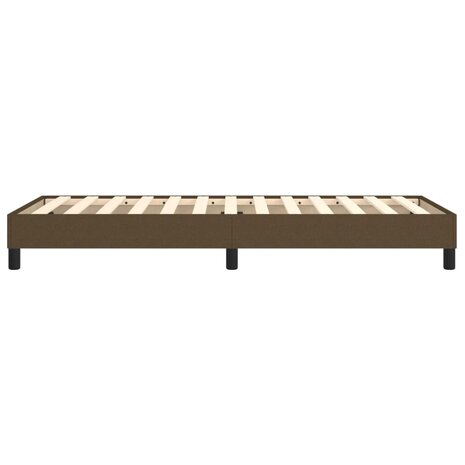 Boxspring bed 100x200 cm stof donkerbruin 6