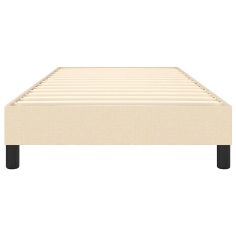 Boxspring bed 100x200 cm stof cr&egrave;mekleurig 5
