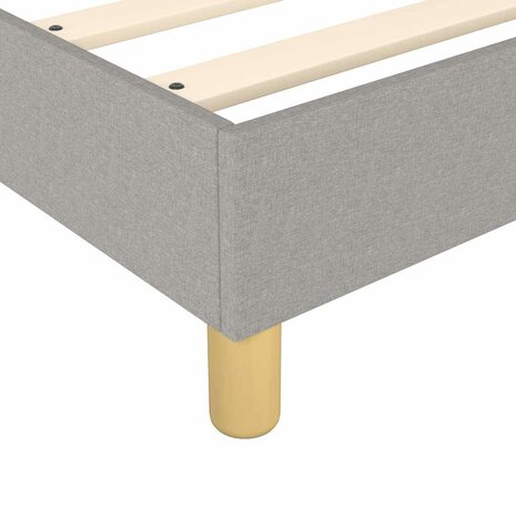 Boxspring bed 80x200 cm stof lichtgrijs 7