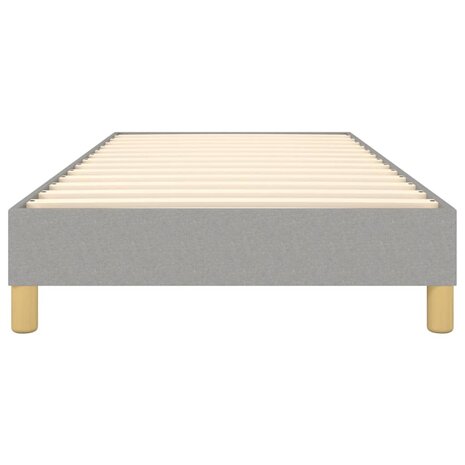 Boxspring bed 90x200 cm stof lichtgrijs 5
