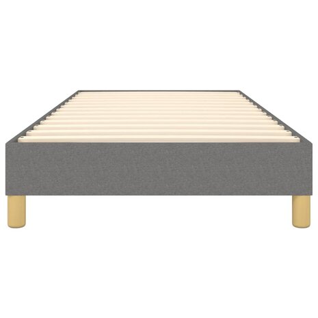 Boxspring bed 90x200 cm stof donkergrijs 5